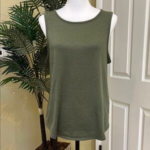 Banana Republic, size large, Olive Green Sleeveless Women's Top